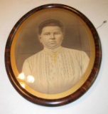 Oval Vintage Mother Portrait
