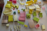 Assorted Plastic Doll House Furniture Pieces