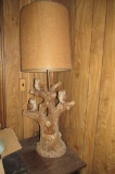 Ceramic Owl Lamp/Planter