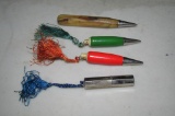Assorted Short Pencils With Small Compact Lighter