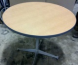 Round Table With Grey Trim