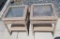 Pair Of Glass Top Wicker Side Tables