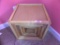 (4) Blonde Wood Nesting Cube Tables