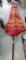 Orange & Red Striped 7' Umbrella