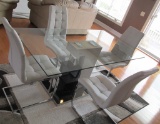 Glass Top Dining Table & (4) Chairs