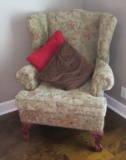 Floral Print Upholstered Chair