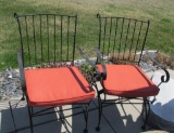 Pair Of Metal Patio Chairs