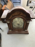 Mantle Clock & (2) Wood Cases