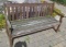 Outdoor Medium Finish Wood Bench - O