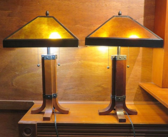 (2) Mid-Century Modern Lamps - LR