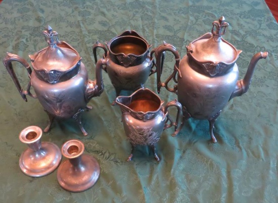 (6) Silver Plated  Serving Pieces - FR