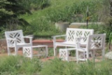 5-Piece White Outdoor Patio Set - O