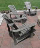 (3) Wood Adirondack Chairs - FP