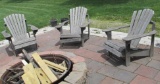 (3) Wood Adirondack Chairs - FP