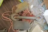 (2) Boat Anchors, Gas Pump Nozzle, & Rope Tie  - B