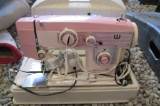 Vintage White Sewing Machine - B