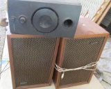 Pair Of Sony Speakers & Harman/Kardon Subwoofer - B