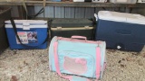 (3) Coolers With Hello Kitty Cat Carrier - B