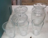 Assorted Glass Dishes & Cups - B