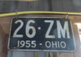 1955 Ohio License Plate  - B