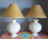 Pair Of Ceramic Lamps - BR1