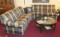 Plaid Thomasville L-Shaped Couch