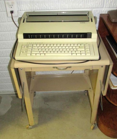 Brother Em/401 Typewriter With Metal Stand