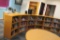 Large Semi Circle Bookcase With Books - L