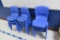 (13) Blue Plastic Children's Chairs - DH