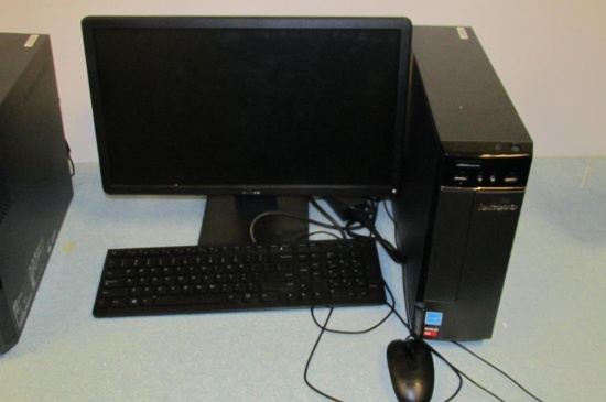 Lenovo Computer Tower With Dell Monitor - L