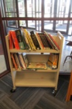 Metal Book Cart With Books - L