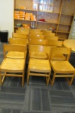 (15) Blonde Wood Chairs - L