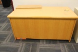 Large Blonde Wood Desk - S