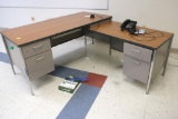 L-Shaped Metal Desk - A4