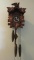 Vintage German Cuckoo Clock & Wreath - F
