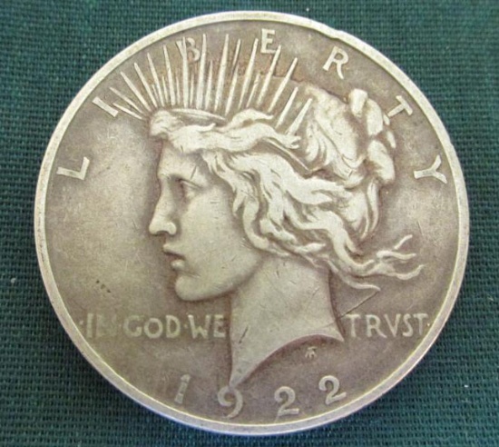 1922-D Peace Silver Dollar - M