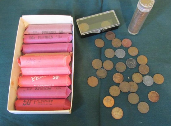 Collection Of Unsearched Wheat Pennies - M