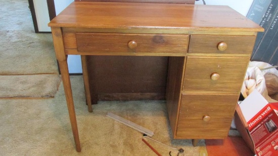 Vintage 4-Drawer Desk  - B1