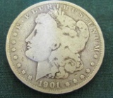 1901-O Morgan Silver Dollar  - M