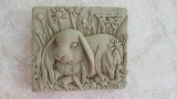 Carruth Square Tile Of A Bunny  - K
