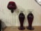 3-Piece Matching Stemmed Glass & Pedestal Candle Stick Holders - FF-3