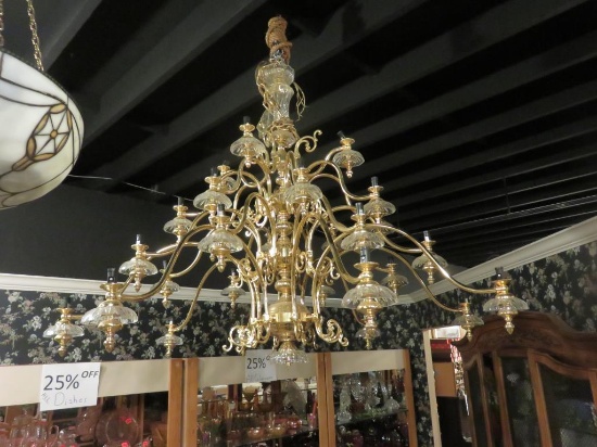 Heavy Chandelier With Crystal Domes - FF-4