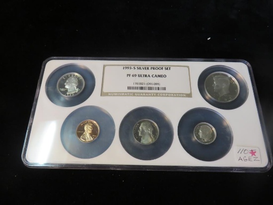 1993 S Silver Proof Set  - S