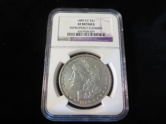 1889 CC Morgan Silver Dollar  - S