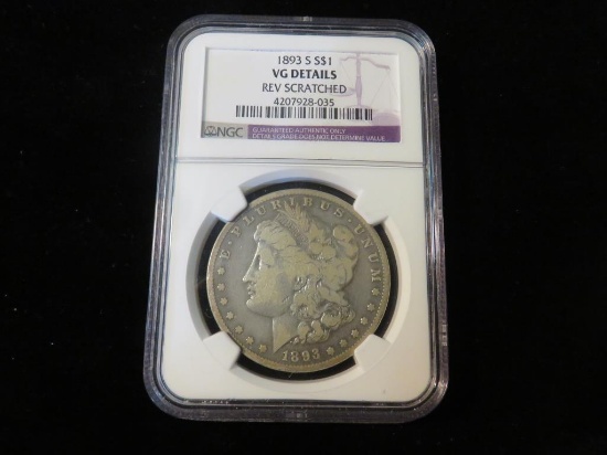1893 S Morgan Silver Dollar - S