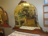 Wood Veneer Rounded Mirror - SF-6