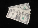 (25) Consecutive Federal Reserve Notes - 1 Dollar Bills 2013 - S