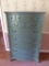 Teal Blue Antique Highboy Dresser  - M