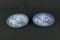 (2) Blue Willow Design Plates  - W