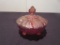 Imperial Orange Carnival Glass Candy Dish - W